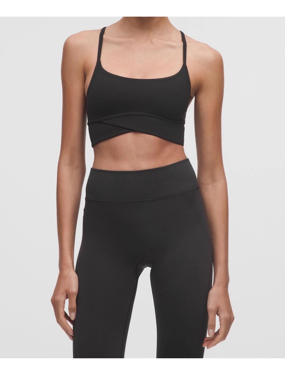 lululemon Wunder Train Strappy Wrapped Bra C/D Size 6